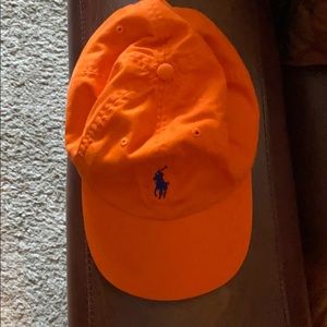 Orange polo barely worn Ralph Lauren polo dad cap